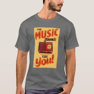 Retro Advertising Sign, Vintage Music, Old School T-Shirt