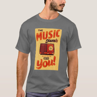 Retro Advertising Sign, Vintage Music, Old School T-Shirt