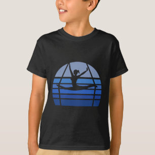 Retro Aerial Yoga Silhouette Lover Gift Aerialist T-Shirt
