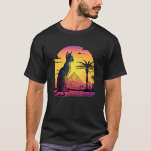 Retro Aesthetic Egyptian Cat T-Shirt