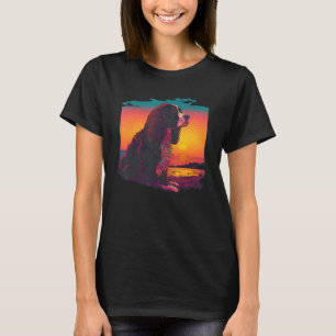 Retro Aesthetic English Springer Spaniel Dog T-Shirt