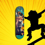 Retro Aesthetic Graffiti Lady FOX Skateboard<br><div class="desc">Skateboard Graffiti Lady FOX
Skating is all about having fun,  and there is something for everyone in our skateboard range. A fabulous skateboard guaranteed to raise a smile! . . Have fun with your personal message- skating the streets and skatepark,  or cruising.</div>