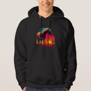 Retro Aesthetic Horse Hoodie