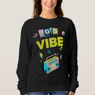 Retro Aesthetic Party 90s Vibe Nostalgic 90's Sweatshirt