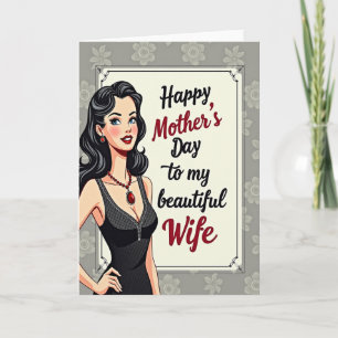 Retro Affection Mothers Day Card