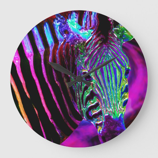 Retro Africa 3 Wall Clocks & Numeral Options (Front)