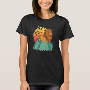 Retro Africa Safari Animal  Forest Nature Birds Li T-Shirt