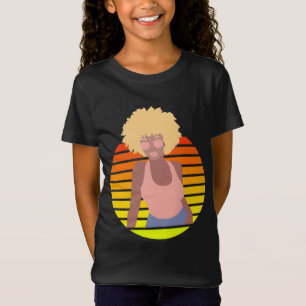 RETRO AFRO QUEEN - AFRO AMERICAN QUEEN T-Shirt