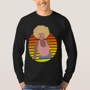 RETRO AFRO QUEEN - AFRO AMERICAN QUEEN T-Shirt