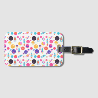 Retro AI Generated Space Luggage Tag