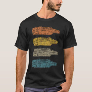 Retro Aircraft Carrier Military Vintage Warship T-Shirt