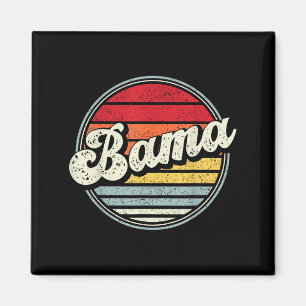 Retro Alabama Home State Cool 70s Style Sunset Men Magnet