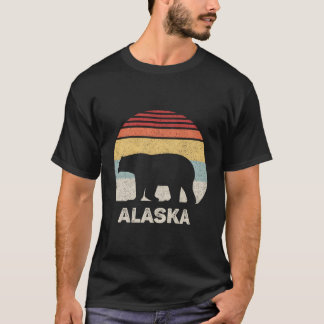 Retro Alaska Bear Shirt Funny Vintage Alaska Souve