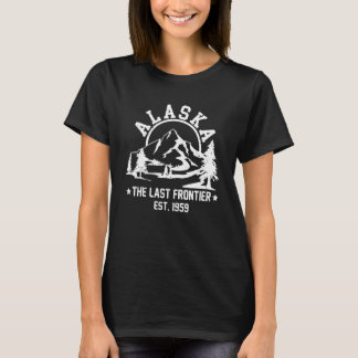 Retro Alaska Mountain Retro Alaska Hiking The Last T-Shirt
