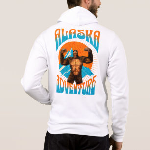 Retro Alaska Sasquatch Mountain Adventure Hoodie