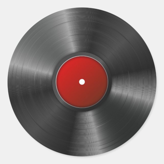 Retro Album Classic Round Sticker (Front)