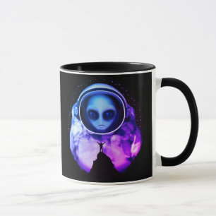 Retro Alien Astronaut Mug