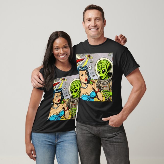 Retro Alien Science Fiction Comics T-Shirt (Unisex)