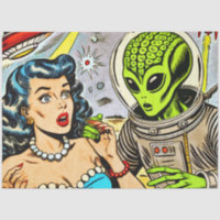 Retro Alien Science Fiction Comics