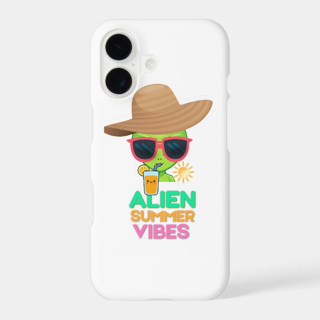 Retro Alien Summer Beach Vibes (Back)