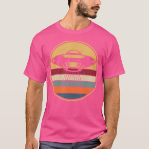 Retro Alien Ufo Space Ship - Vintage Extraterrestr T-Shirt