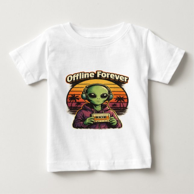 Retro Alien Vintage Aesthetic Shirt (Front)
