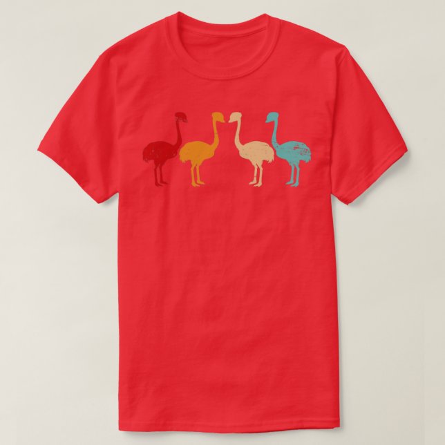Retro Allegedly Ostrich T-Shirt (Design Front)