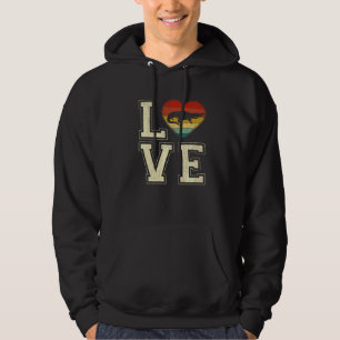 Retro Alligator Hearts Animals Valentines Day Coup Hoodie