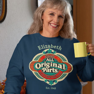 Retro Almost All Original Parts Custom Woman's Hoodie