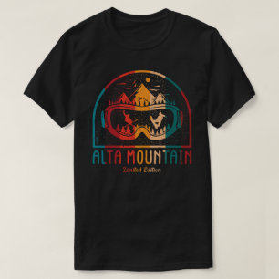 Retro Alta Mountain Ski Adventure is Waiting T-Shirt
