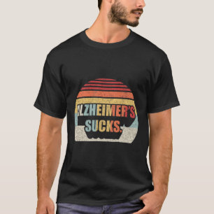 Retro Alzheimers Dementia Alzheimer Disease Awaren T-Shirt