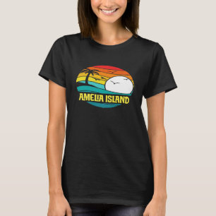 Retro Amelia Island Sun Surf 80s Graphic Premium T-Shirt