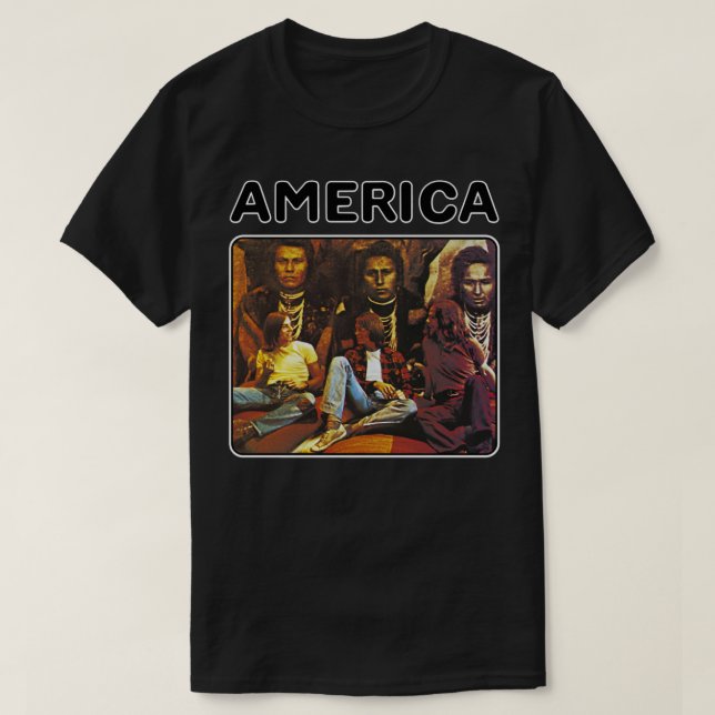 Retro america band rockk gift for fans T-Shirt (Design Front)