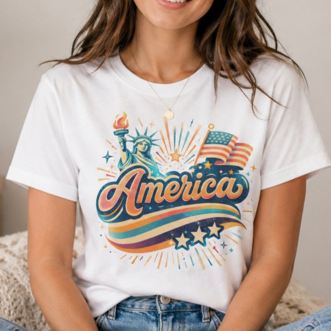 Retro America Patriotic Shirt (Creator Uploaded)