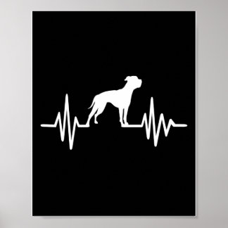 Retro American Bulldog Print | Lovely Gift