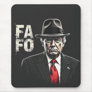 Retro American Donald Trump FAFO USA Flag Patriot Mouse Pad
