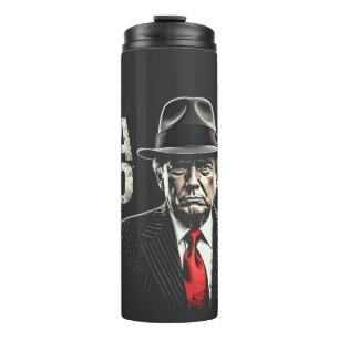 Retro American Donald Trump FAFO USA Flag Patriot Thermal Tumbler
