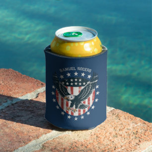 Retro American Eagle Can Cooler