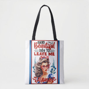 Retro American Pinup_ It's a Beautiful Day  Tote Bag