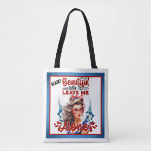 Retro American Pinup_ It's a Beautiful Day  Tote Bag