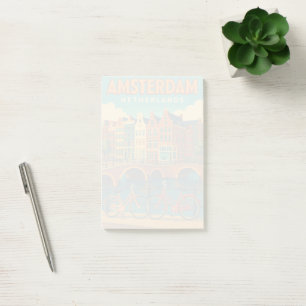 Retro Amsterdam Netherlands Post-it Notes
