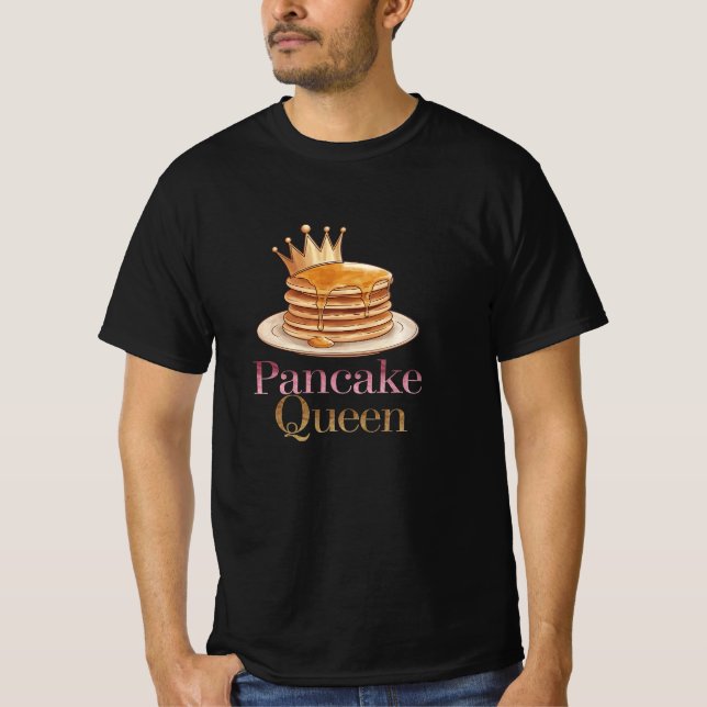 Retro and Whimsical Breakfast Graphics T-Shirt (Front)