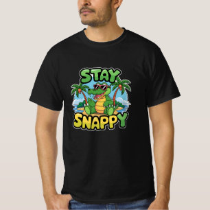 Retro and Whimsical Crocodile Artwork for Fans T-Shirt