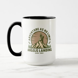 Retro Angels Landing Hike Sunset T-Shirt Mug