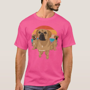 Retro Animal  Dog  Dog Owner Pet Owner Puggle T-Shirt