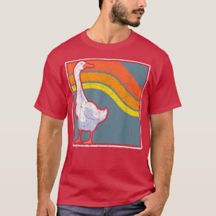 Retro Animal Lover Farm Bird Farmer Goose715 T-Shirt