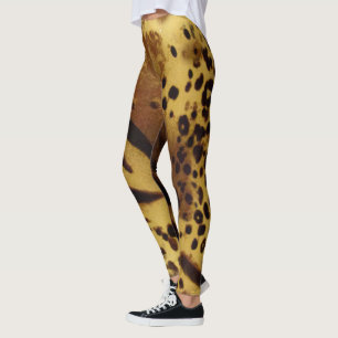 Retro Animal Print Leggings - Bold Lounge Style
