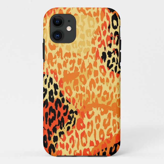 Retro animal print skin of leopard 3 Case-Mate iPhone case (Back)