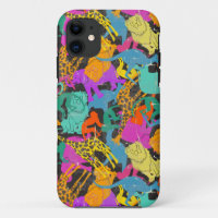 Retro Animal Silhouettes Pattern