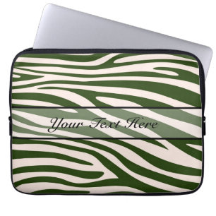 Retro animal zebra print 15 laptop sleeve